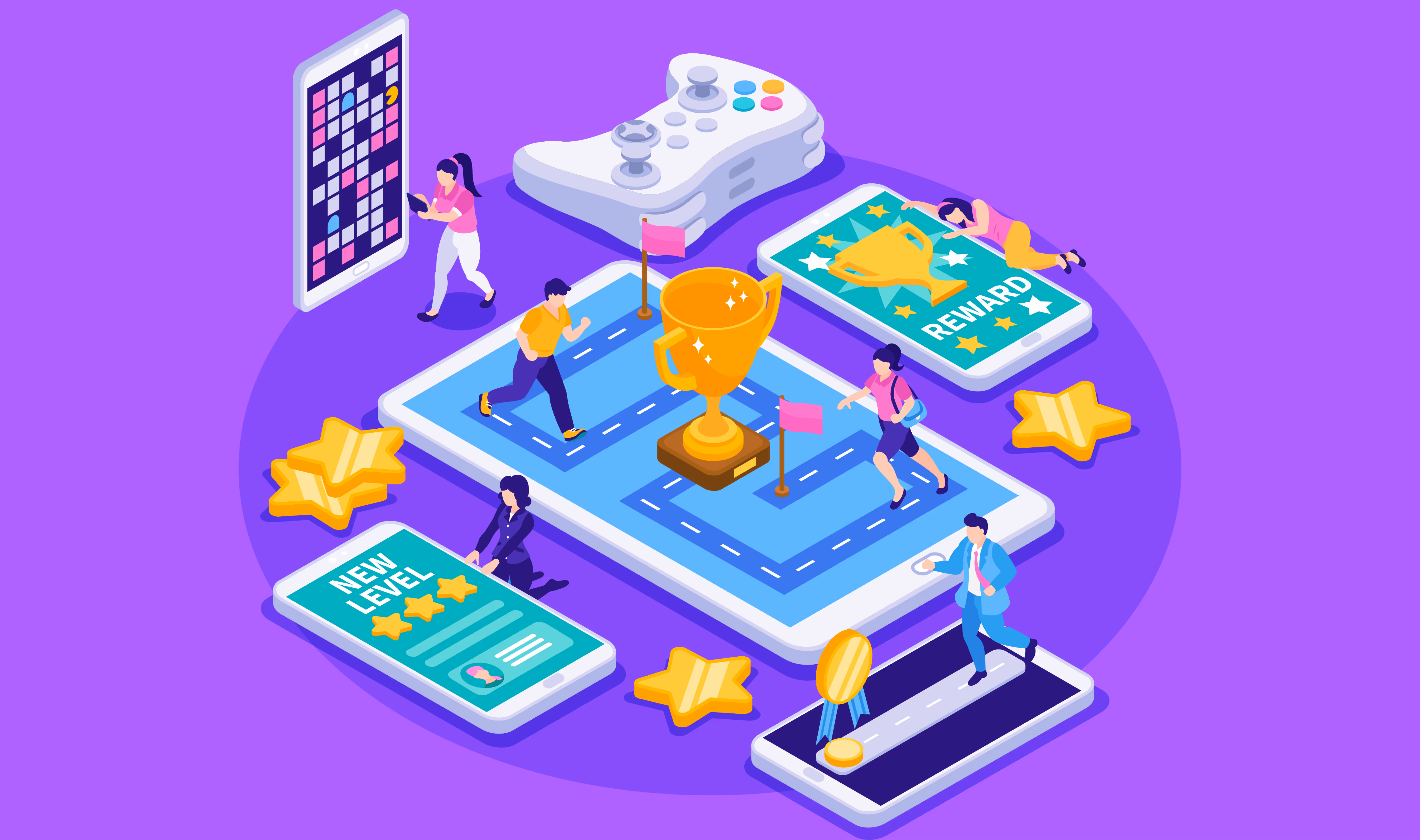 How do fintech apps use gamification to gain trust