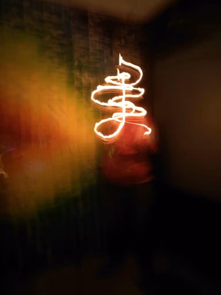 Yellow Slice - light paintings