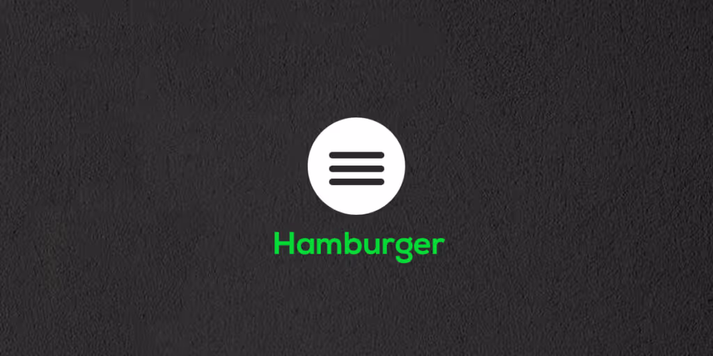 Hamburger Icon for Website Navigation