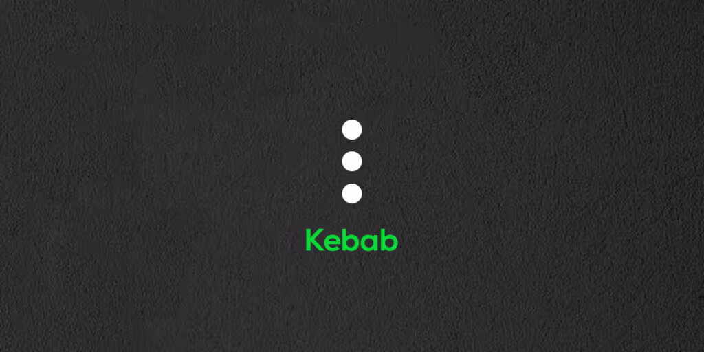 Kebab Icon for Website Navigation