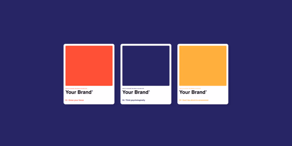 Colour Scheme for a Mockup Design