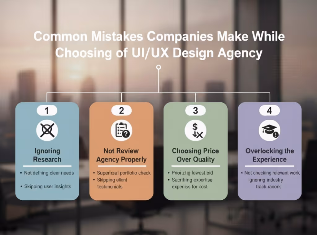 Common Mistakes Companies Made While Choosing UI_UX Design Agency (Checklist)