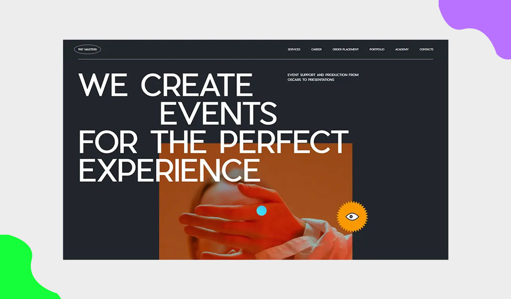 Bold and Capitalised Typography