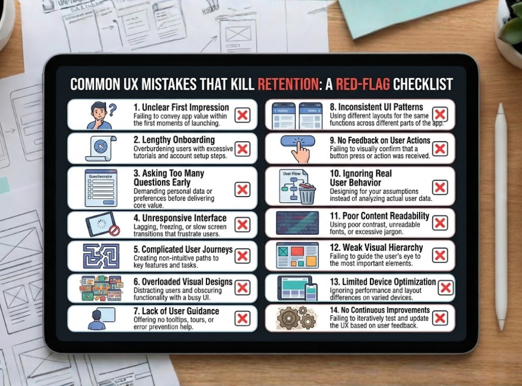 Common UX Mistakes That Kill Retention