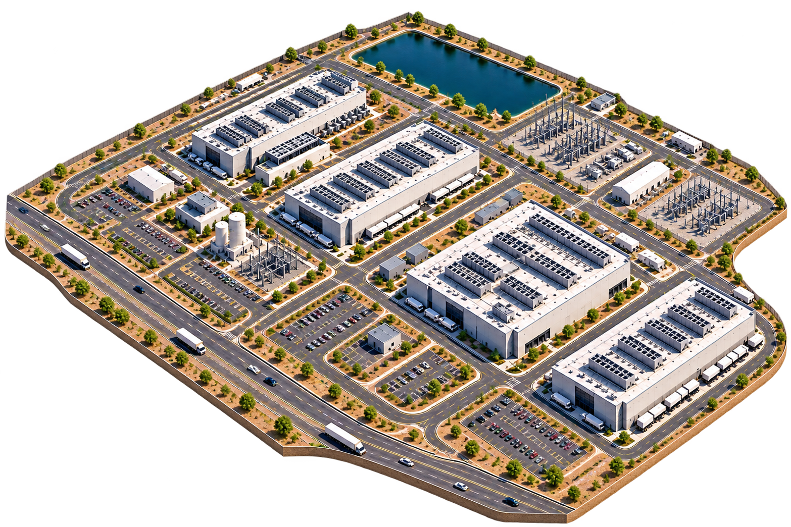 Site model with no thermal layers applied