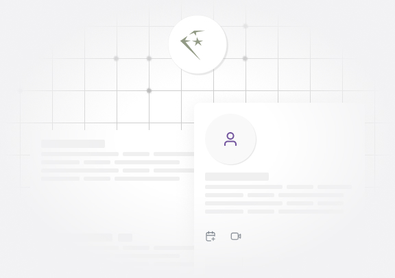 Um rada com ícones pinados representando os profissionais especialistas.