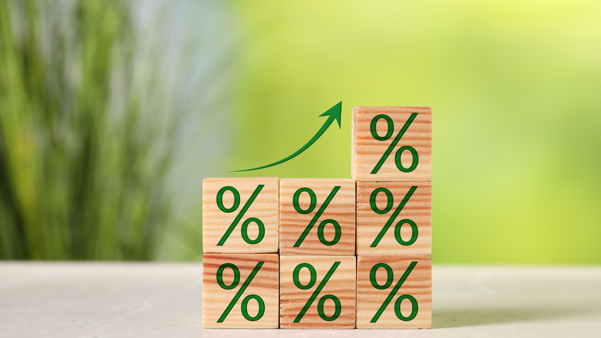 Percentage blocks with increasing 