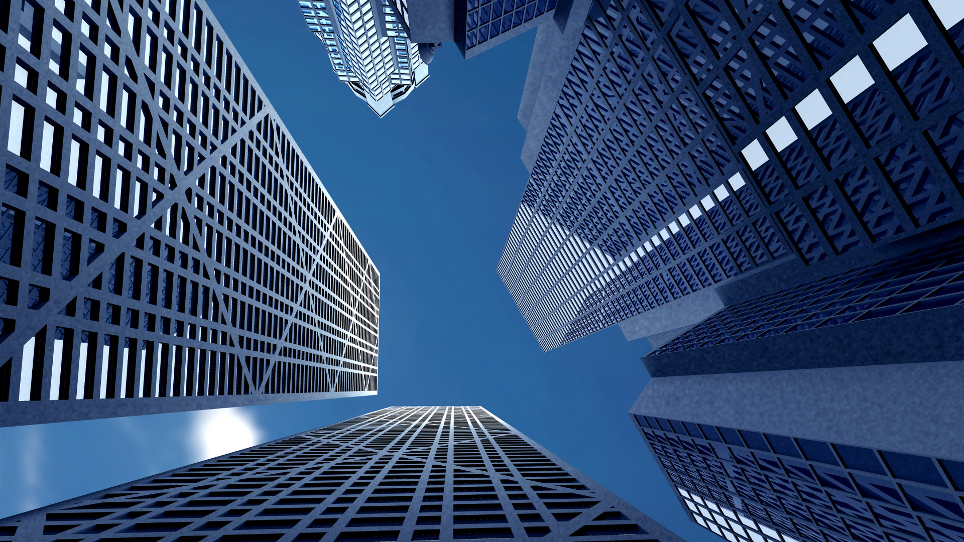 Highrise office buildings depicting financial offices