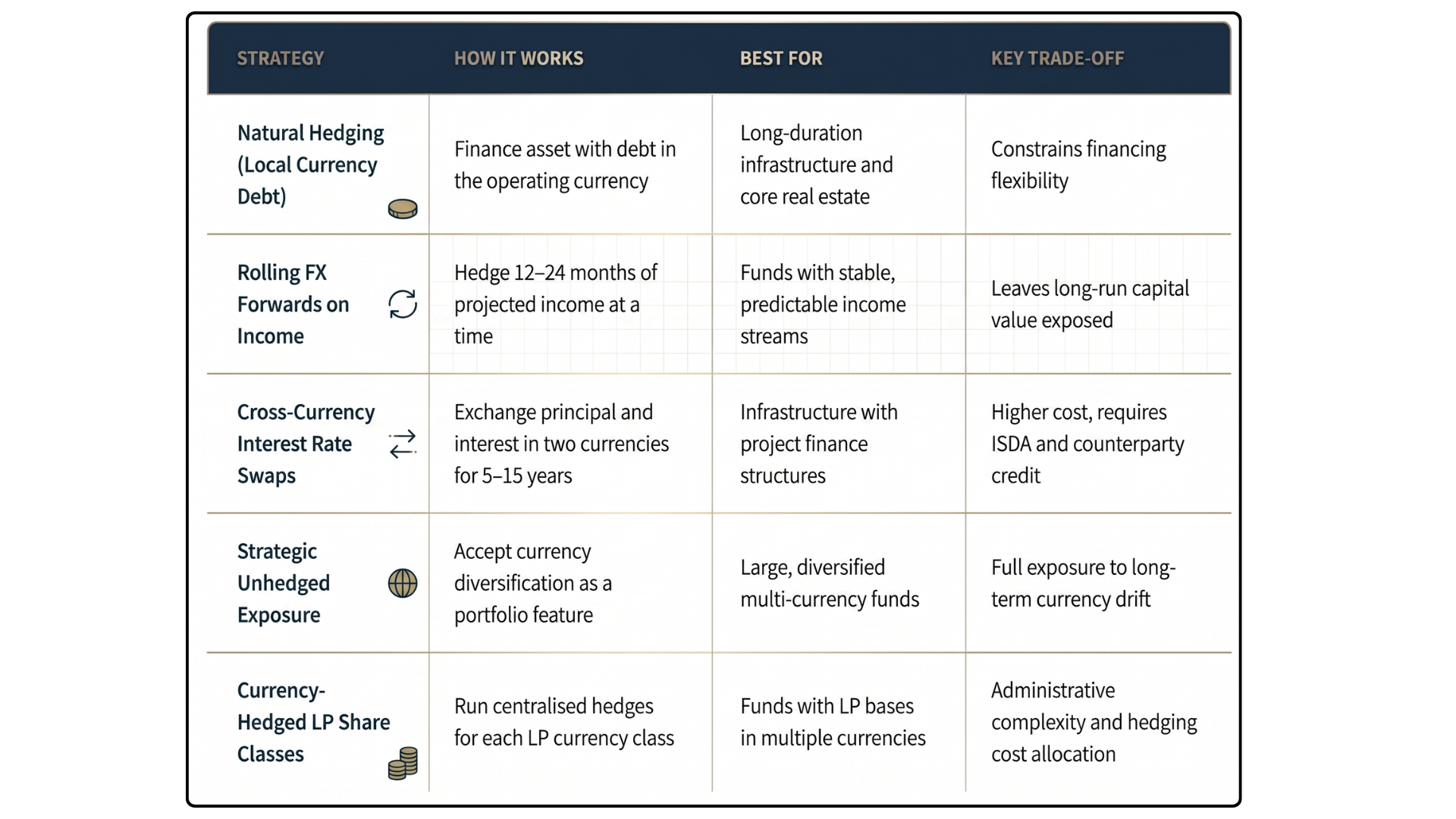 FX Hedging Strategies for Real Asset Funds