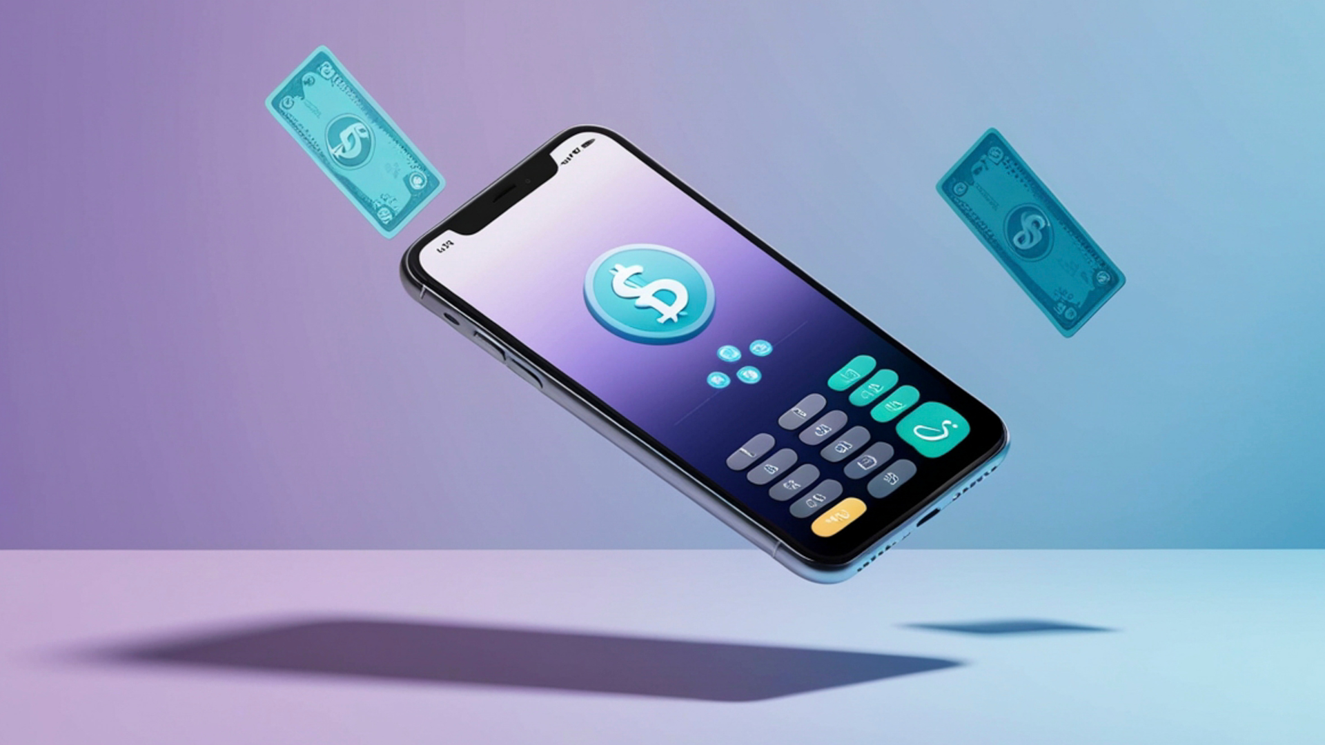USD mostrado en la pantalla del teléfono.