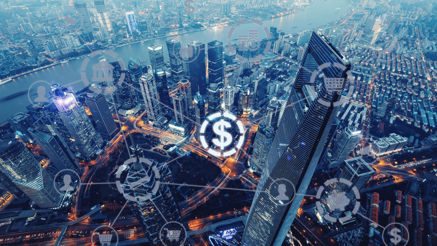Fintech firms and connected through currencies