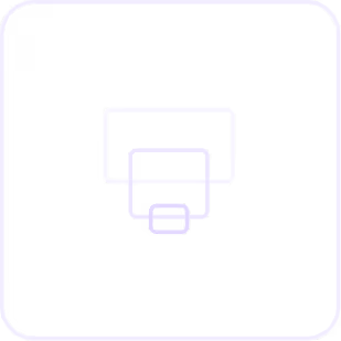 Icon with three nested rectangles inside a rounded square outline, representing a scaling or resizing concept.