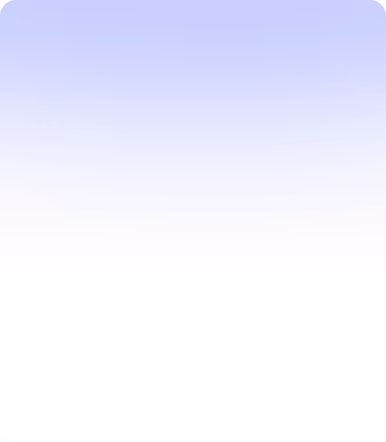 Gradient background fading from light purple at the top to white at the bottom with rounded corners.