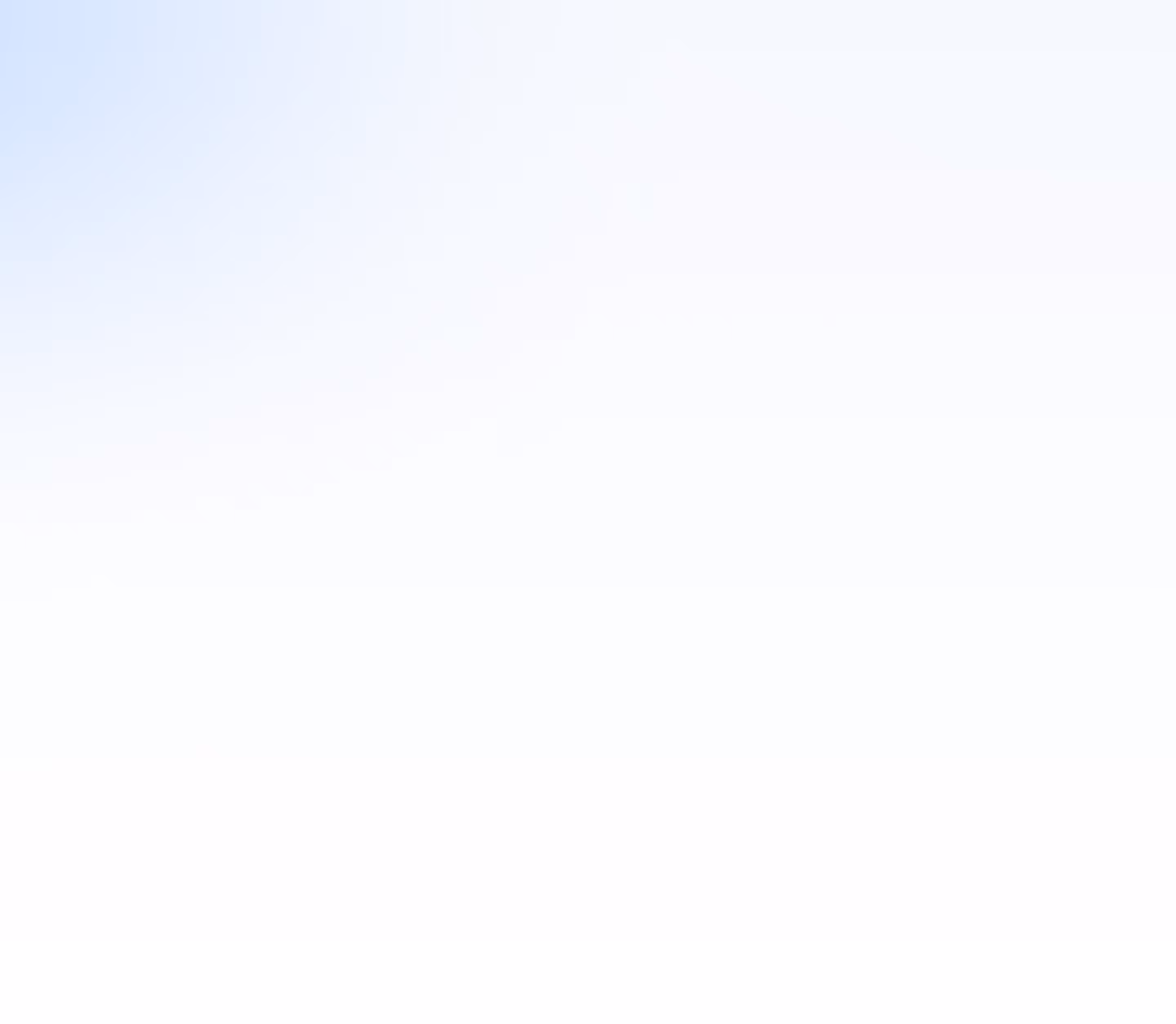 Gradient background transitioning from light blue at top left to white at bottom right.