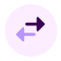 Icon with two purple arrows inside a light purple circle, one arrow pointing right above, the other pointing left below.