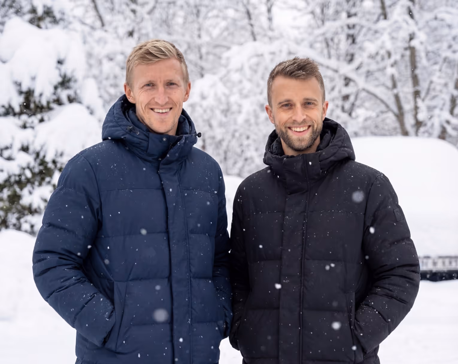 The two co-founders of BookSpot, Daniel and Anton.