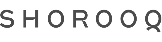 Shorooq wordmark logo in dark gray.