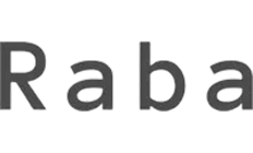 Text displaying the word 'Raba' in dark gray font on a white background.