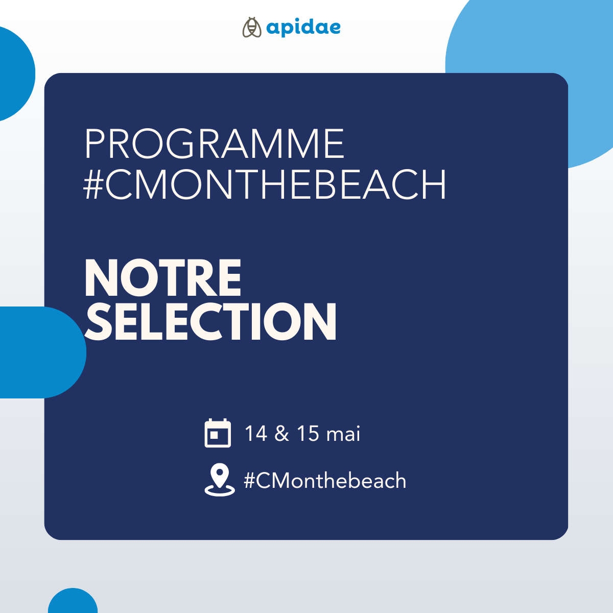 Affiche #CMOnTheBeach