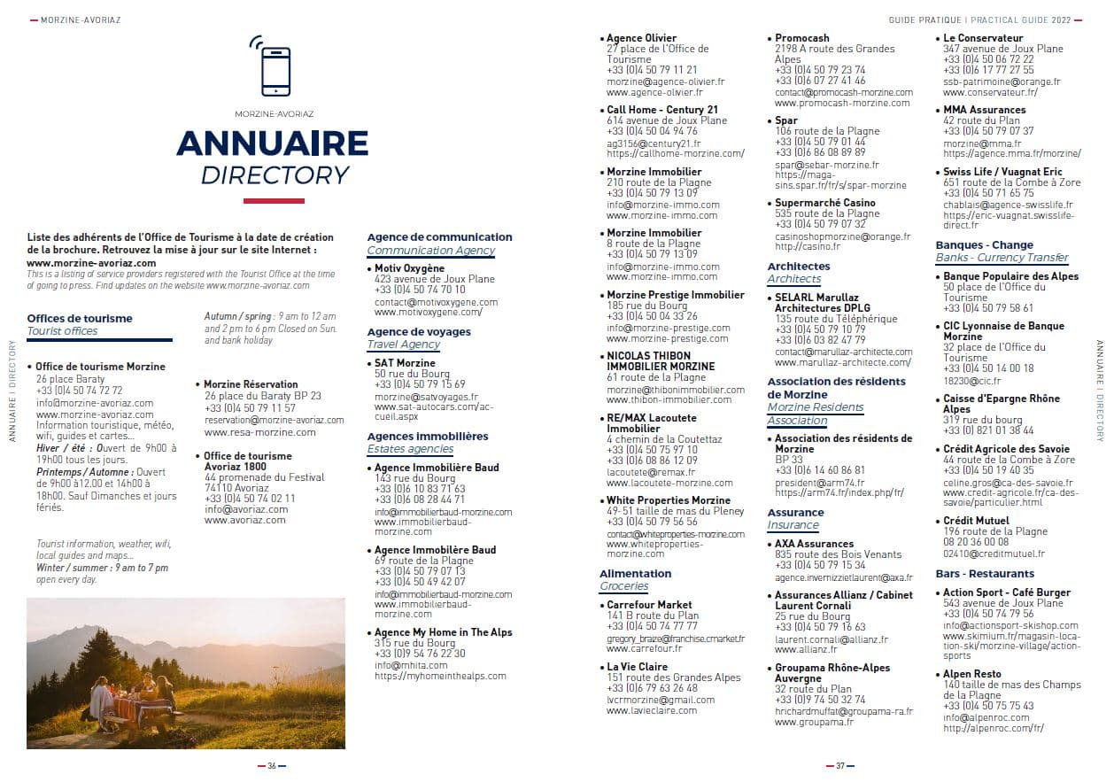 Double-page-annuaire