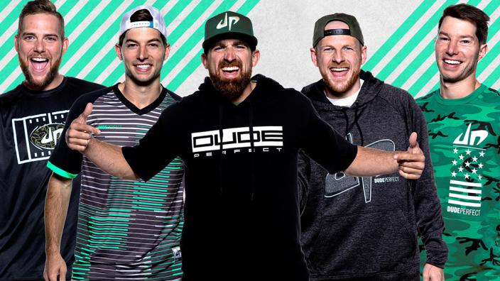 Dude Perfect merch line and their videos really connect with fans.