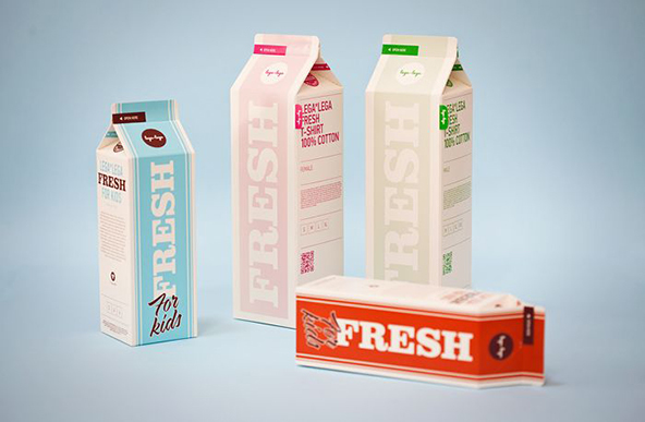 Recyclable milk jug or wait there are dresses inside, excellent protection against thieves.