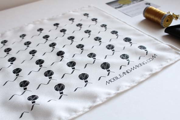 Create your own pocket square business card, just star of rom blank canvas go from there.