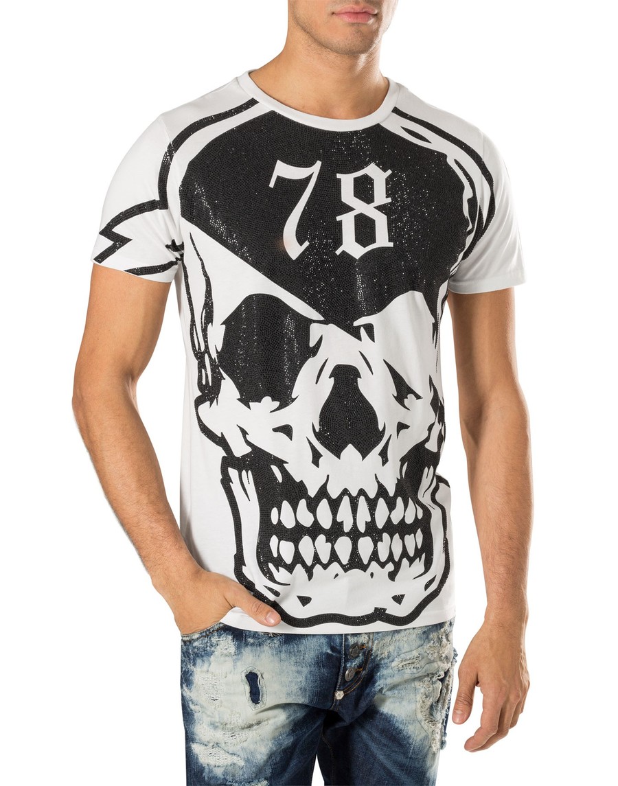 Philipp Plein men’s designer T shirts known for avant garde style and high profile collaborations, a modern brand shaping the fashion world.