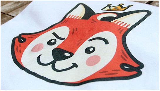 Transfer printed T-shirts for Foxy clothing brand in the UK.