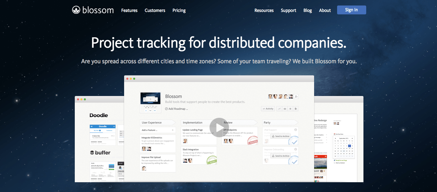 blossom, event planning apps