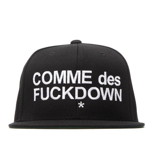 Comme de Garçons parody cap “Comme de Fuckdown” by SSUR