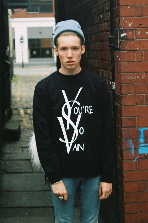 Yves Saint Laurent parody jumper “You’re so vain” by Oh Hell Clothing