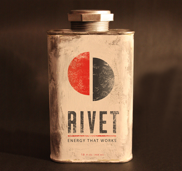 Rivet, 25 Amazing Bottle Packaging Design examples, packaging design, packaging design inspiration, design inspiration, cool bottles, vodka bottles, spirits bottles, gin bottle design, vodka bottle design, best bottle designs, product design, graphic design, t shirt printing UK, screen printing UK, screen printing onto bottles, how to create a cool bottle label, Printsome blog, russian bottle designs