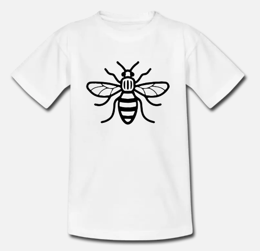 custom t-shirts uk, manchester bee