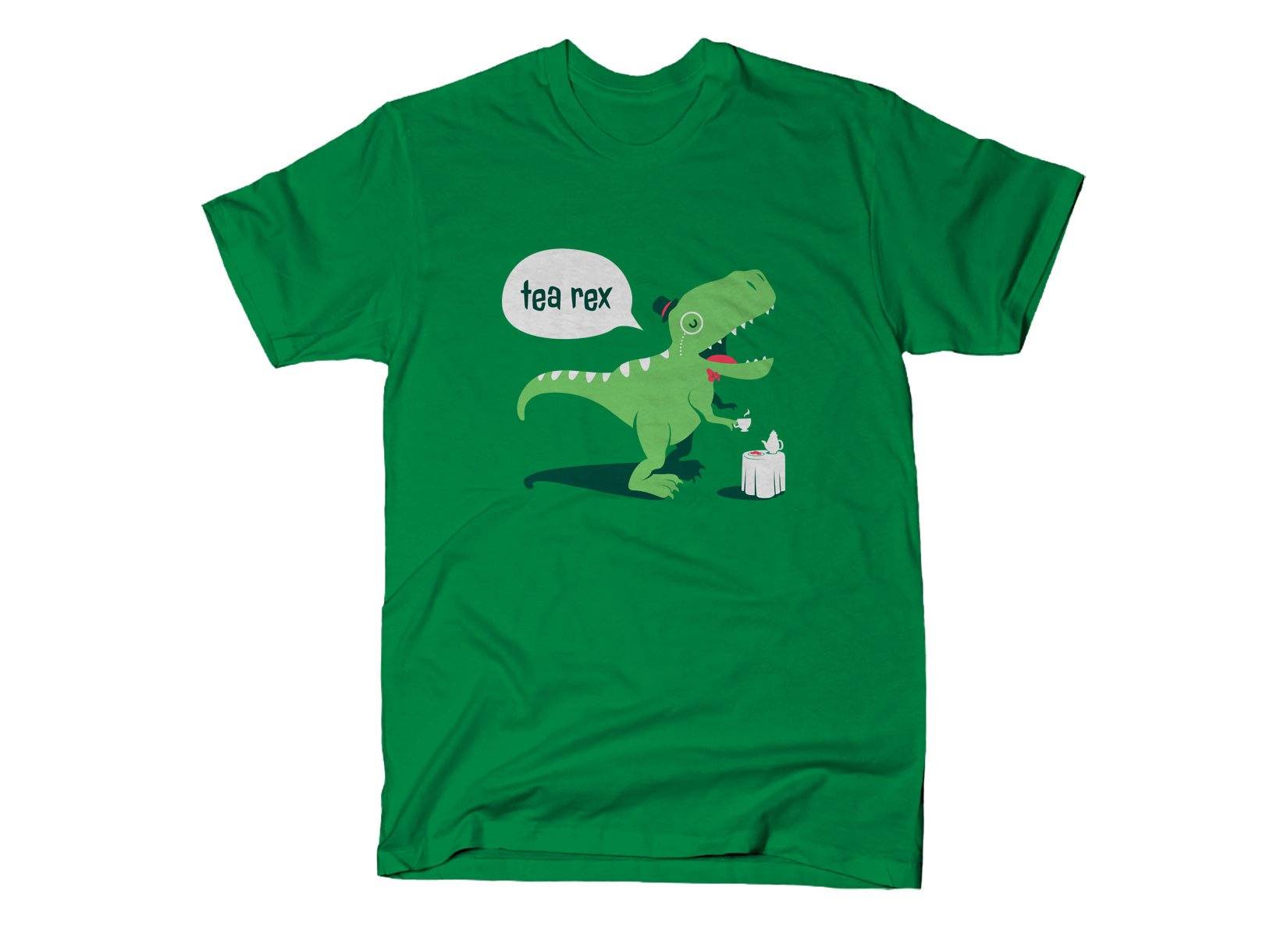 custom t-shirts tea rex, green t-shirt 