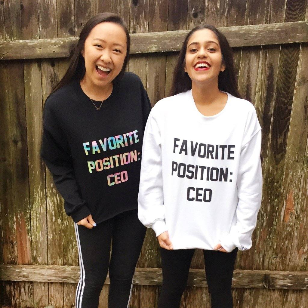 my favorite position CEO - personalised jumper, personalised T-shirts for entrepreneurs
