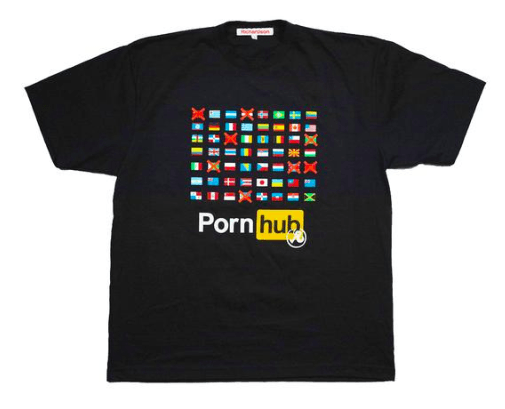 black t-shirt, pornhub, richardson