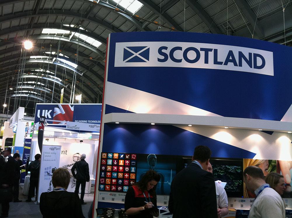 Event stand ideas: Scotland at the Mobile World Congress.