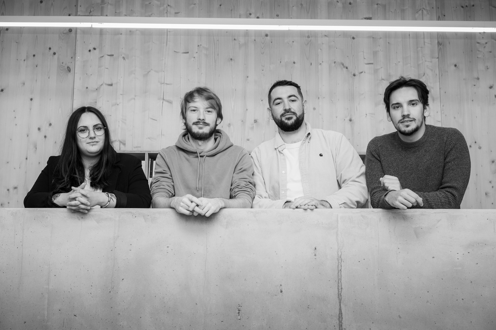 photo des quatre associés de l'agence studio seja