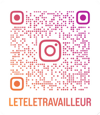qr code du compte instagram du télétravailleur