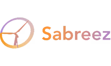 a logo with a black background