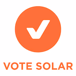 a white check mark in a circle with text