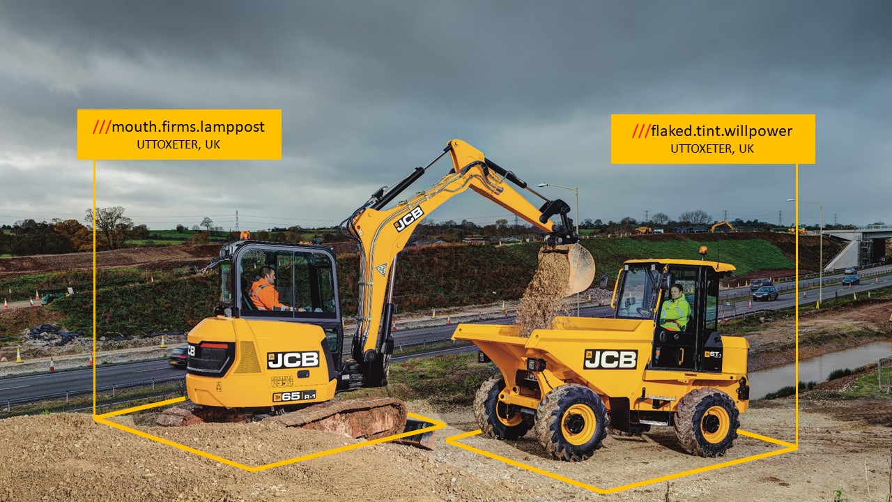 JCB what3words