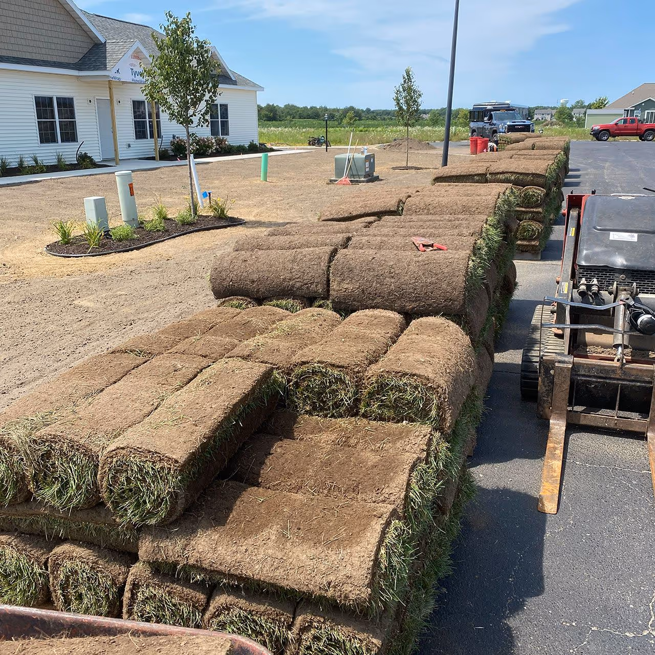 Lakewood Landcare sod installation in Southwest Michigan