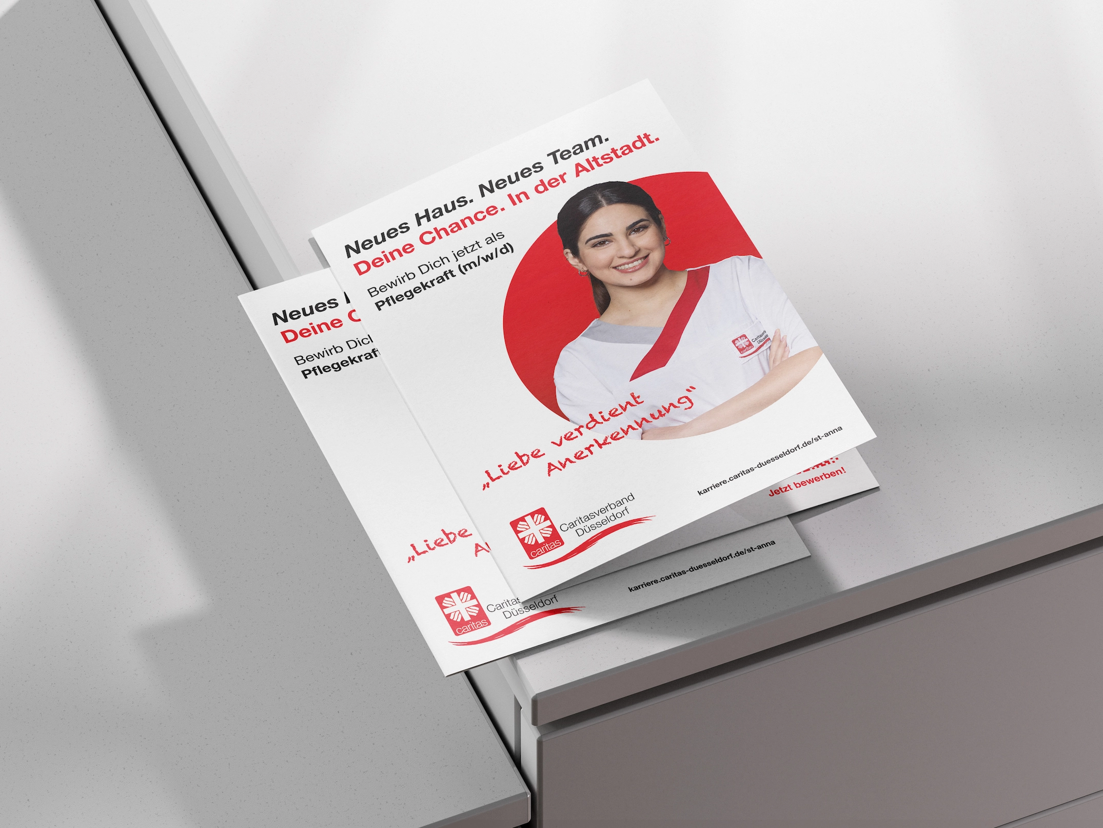 Garfikdesign für Caritas Poster- und Printdesign