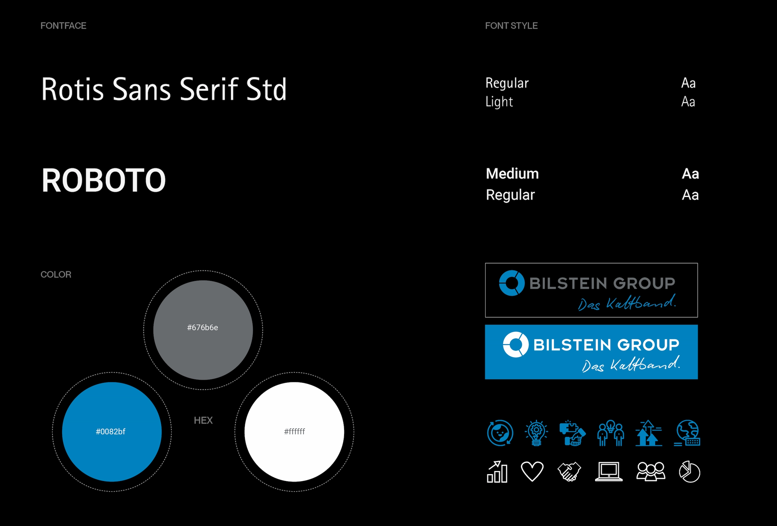 Webdesign-Projekt 'Die Zukunft braucht neue Impulse' – Hero-Sektion mit Fokus auf moderner Typografie und klarem Layout.
