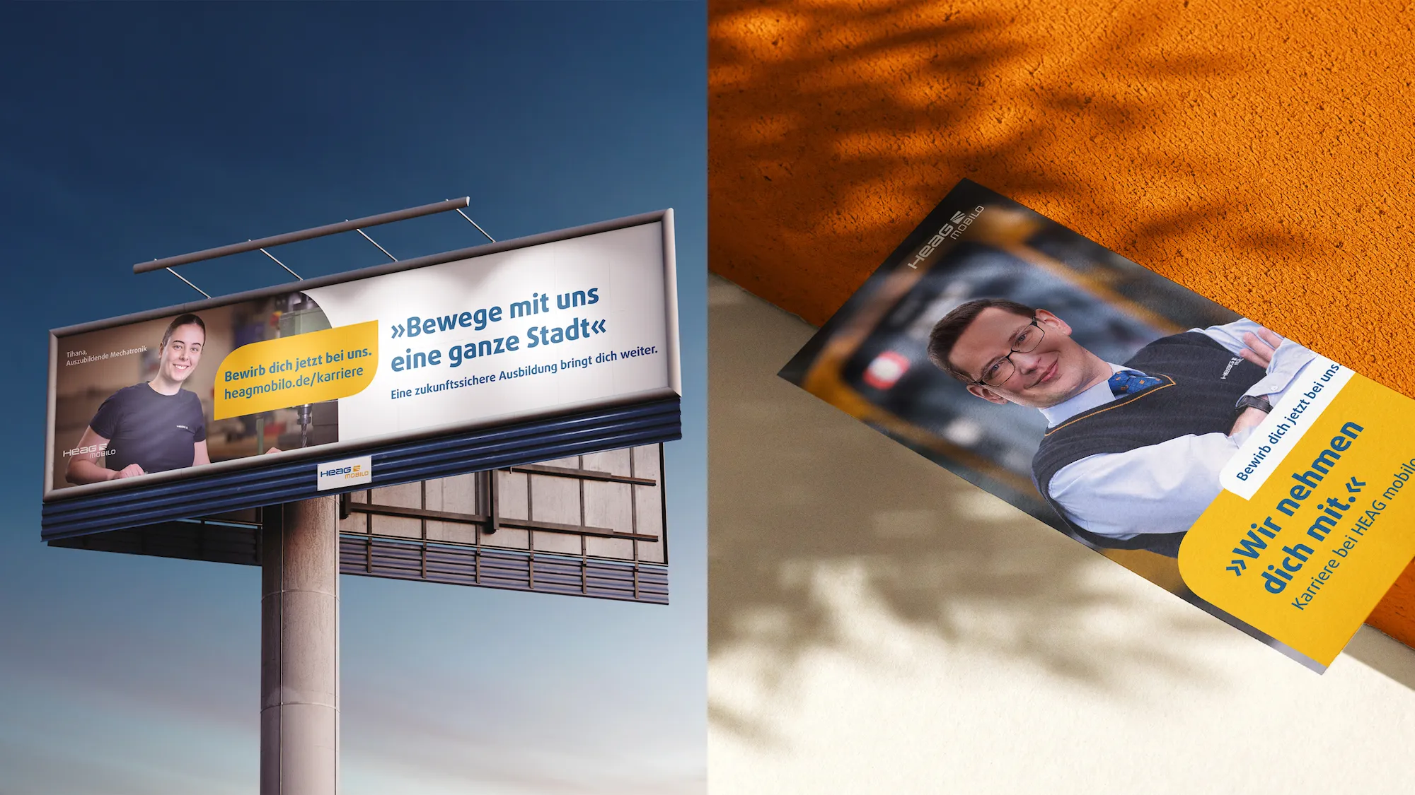 Visuelles Konzept der HR-Kampagne – Gestaltung von großformatigen Werbemitteln für maximale Sichtbarkeit.