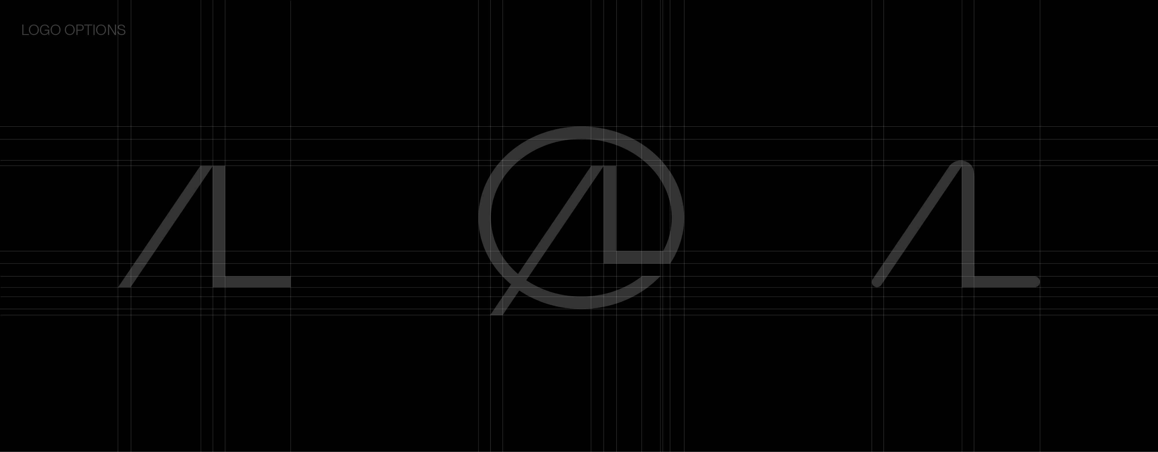 Drei Varianten des XL-Logos – Ein konsistentes System basierend auf der Dekonstruktion von X, Q und L.