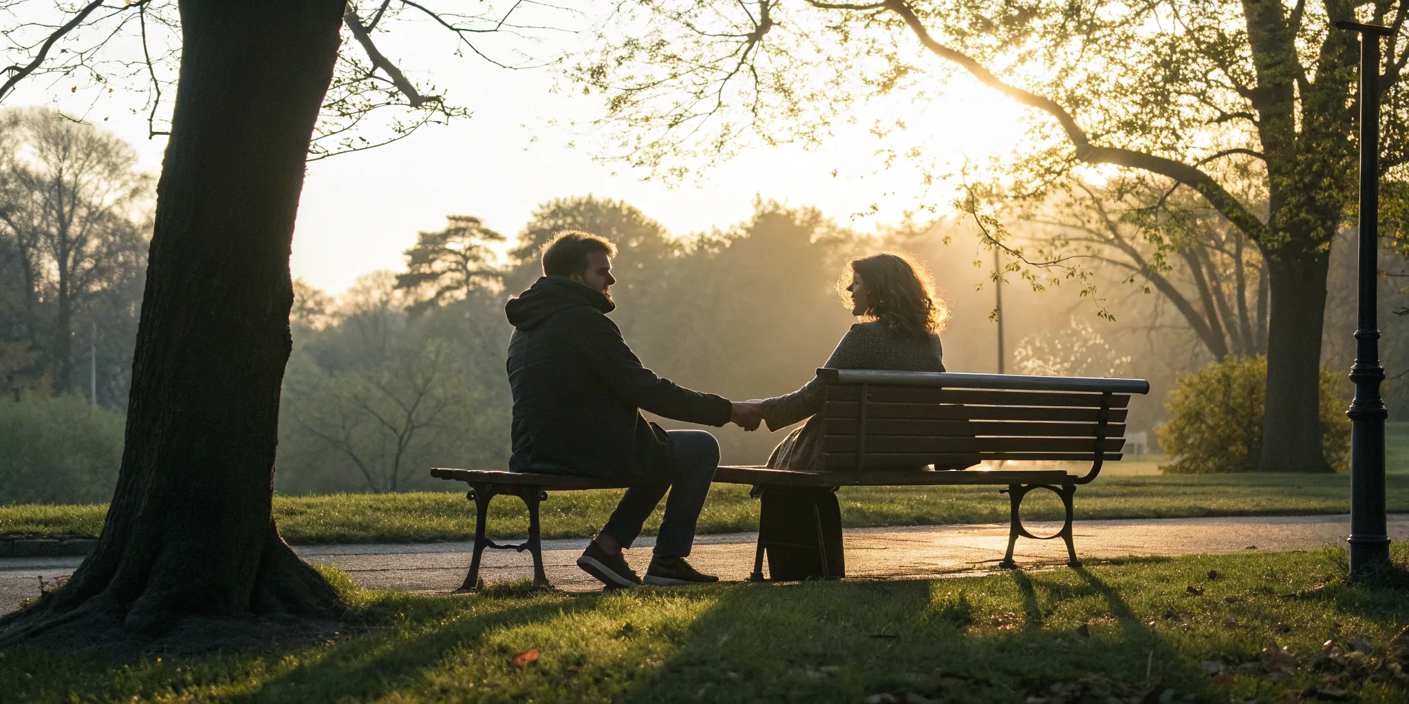 A couple holding hands, taking the first steps to regain trust with someone you hurt.