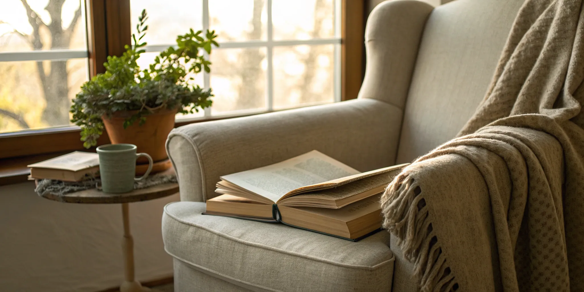 An open book on a chair, a guide to finding relief from relationship OCD.